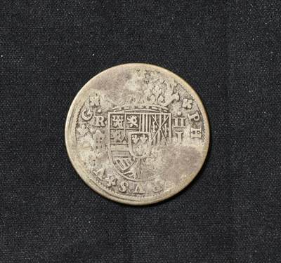 甄臻铺-世界币章拍卖（第59期），甄品场拍品征集中，送拍享返佣金等优惠多多 - 1718年 西班牙 费利佩五世 2里亚尔银币 克书 KM# 297,塞戈维亚厂，国内非常少见