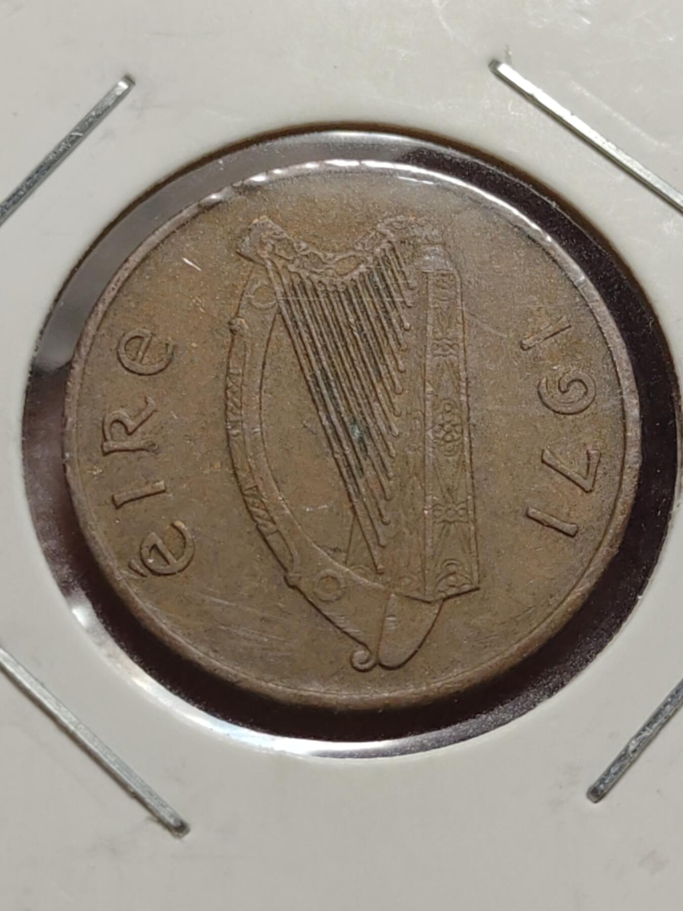 2026年第四十二场(总第二百一十一场）外国好品散币场(佣金3%) 纸夹币–美国🇺🇸1981年1分(无标版和D标丹佛造)，爱尔兰🇮🇪1971年1便士(共和国第二套第一版，青铜材质无磁版)共三枚