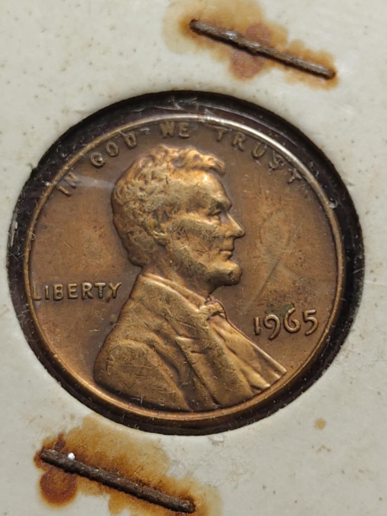 2026年第四十二场(总第二百一十一场）外国好品散币场(佣金3%) 纸夹币–美国🇺🇸1965年1分，1969年1分(D标丹佛造)共三枚