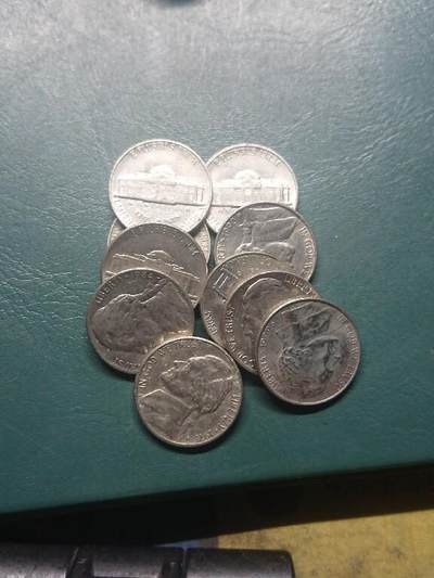 松南世界钱币——260407B - 美国5美分镍币10枚3