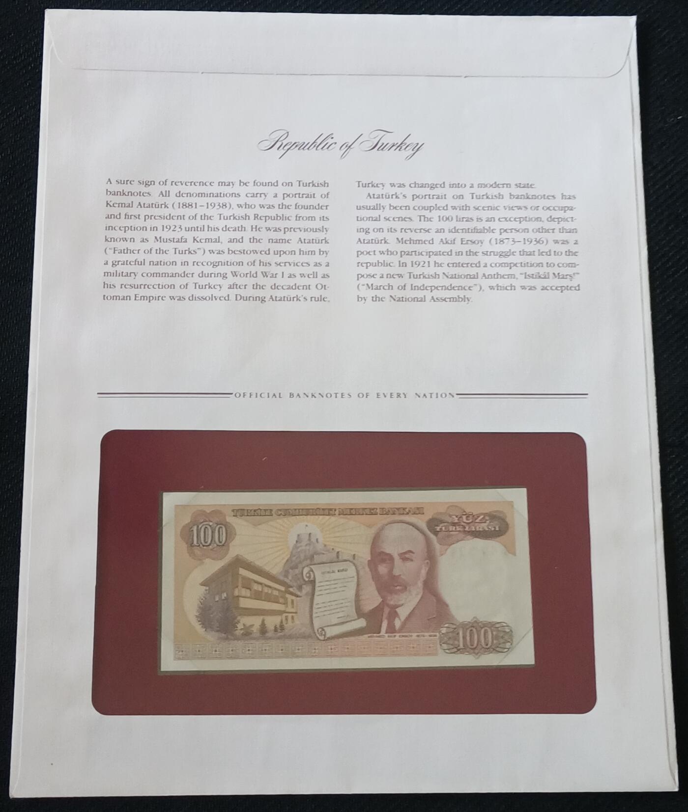 【游宝包邮场】丙午马年第21期 首季收官场 富兰克林邮币封地图版 土耳其🇹🇷