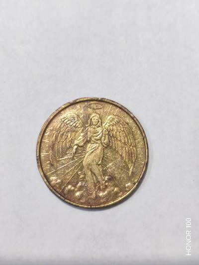 纪念章/纪念币 - 守护天使（Guardian Angel）主题的宗教纪念章/代用币教堂/朝圣纪念品，在梵蒂冈、欧洲各大教堂的纪念品商店发售；