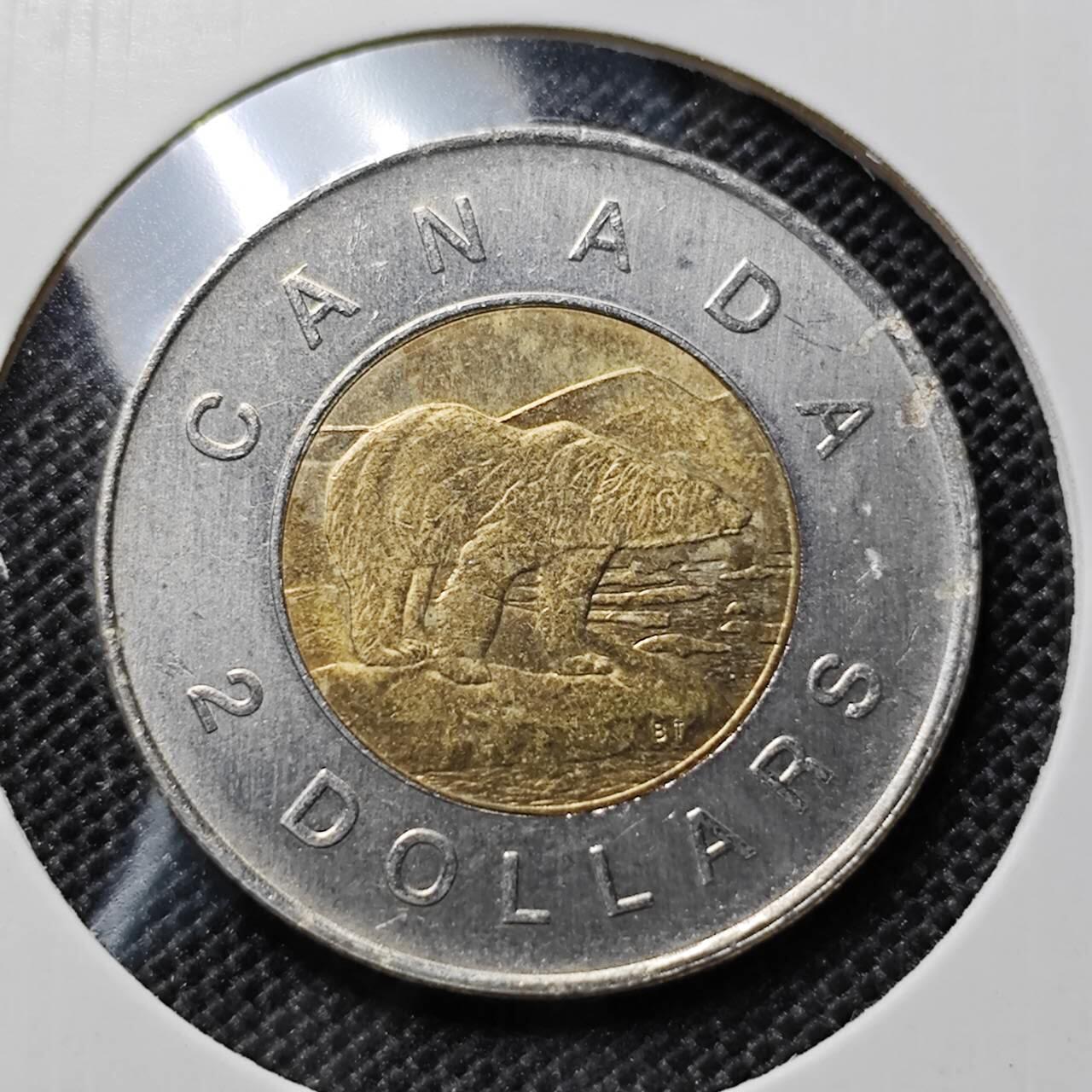 KK钱币收藏小铺  第409期 2月预留时间 周末发货  加拿大2元