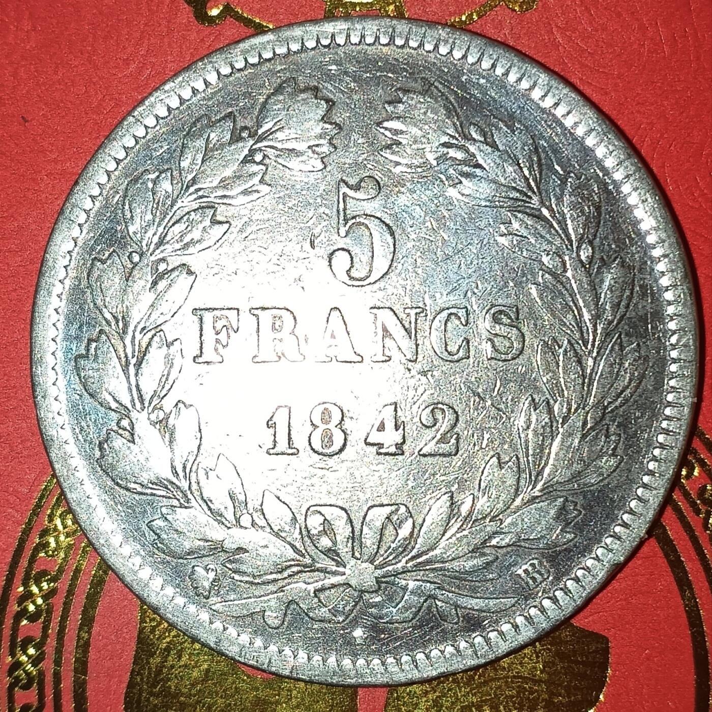 法兰西王国路易菲利普一世5法郎银币