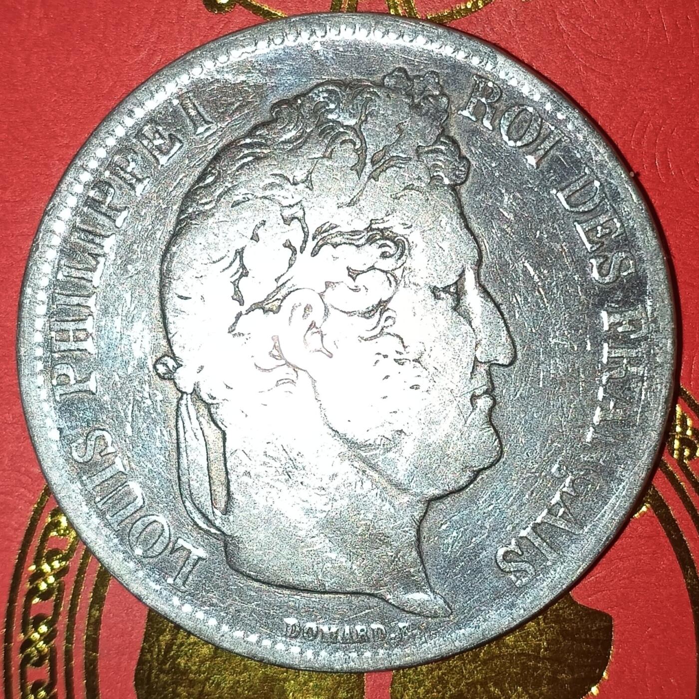 法兰西王国路易菲利普一世5法郎银币