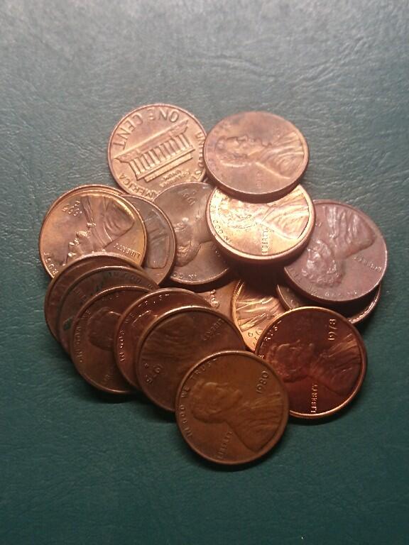 松南世界钱币——260407B 美国1美分铜币20枚1