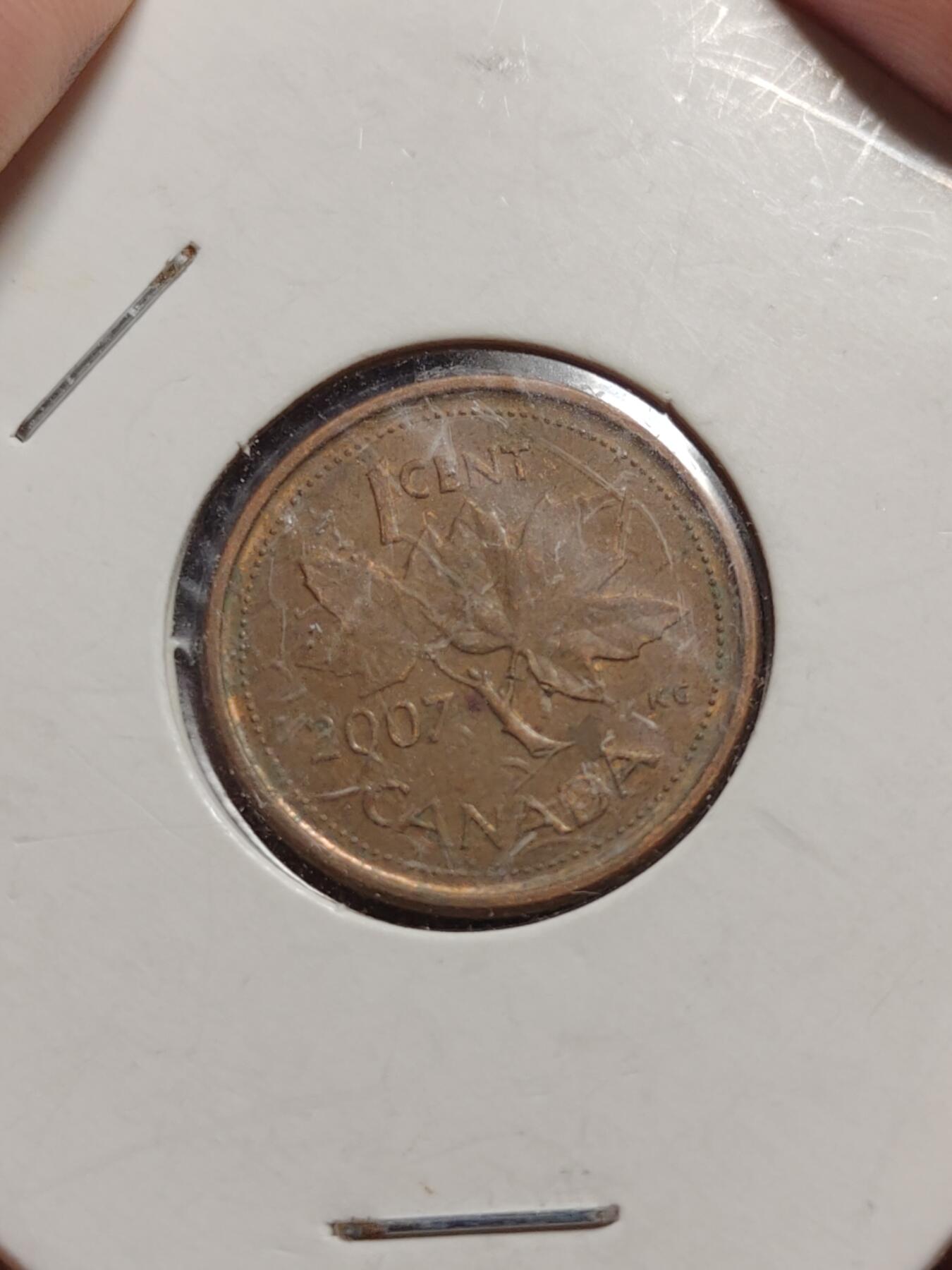 2026年第四十二场(总第二百一十一场）外国好品散币场(佣金3%) 纸夹币–加拿大🇨🇦2007年1分(伊丽莎白二世老年)，1989年1分(伊丽莎白二世中年花冠浅浮雕版)，新西兰🇳🇿1984年1分(伊丽莎白二世中年花冠，少见浅浮雕版，加拿大造)共三枚