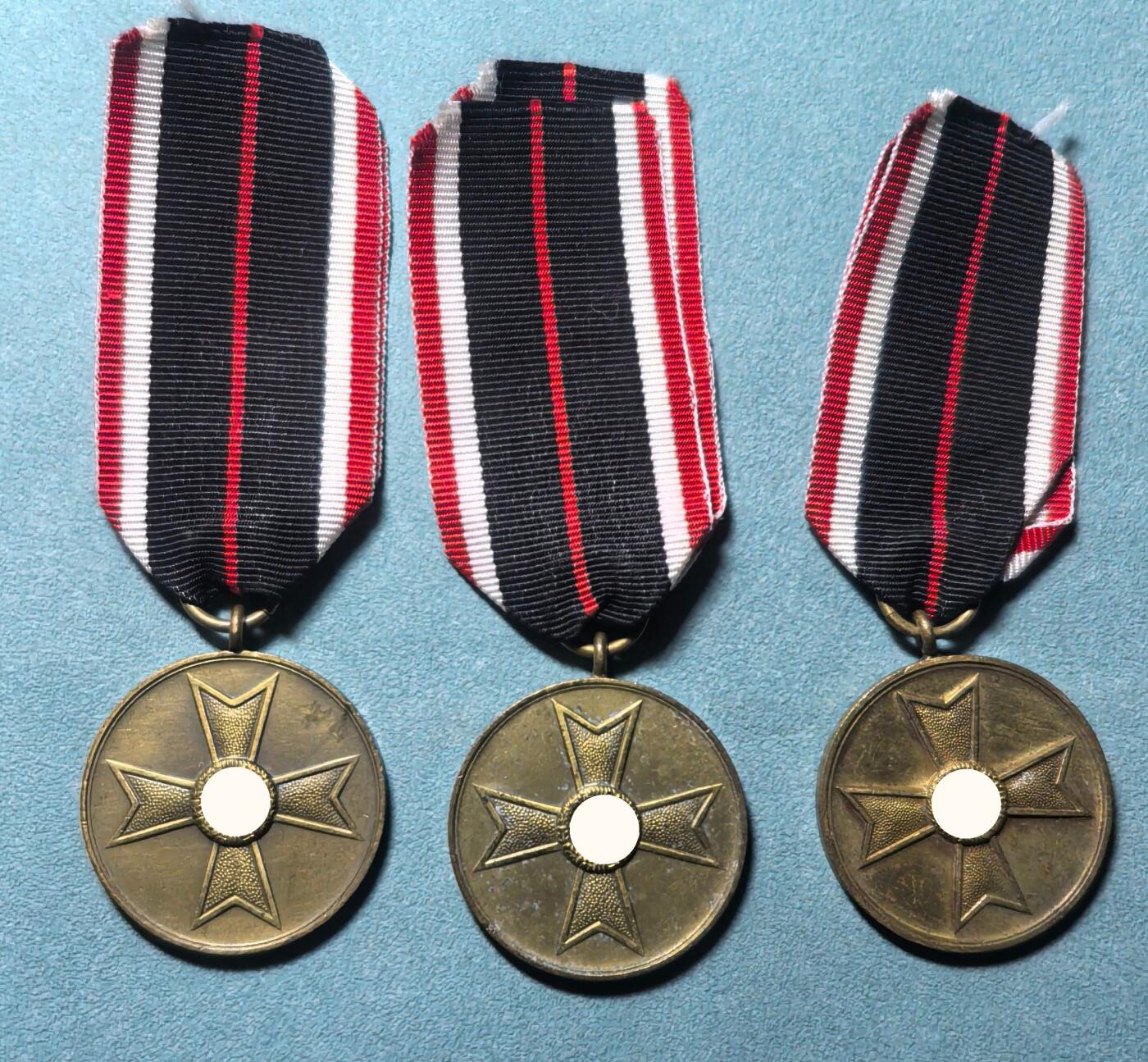 盛世勋华——号角文化勋章邮票专场拍卖第313期 德国（1939）战功十字奖章 铜质 3枚