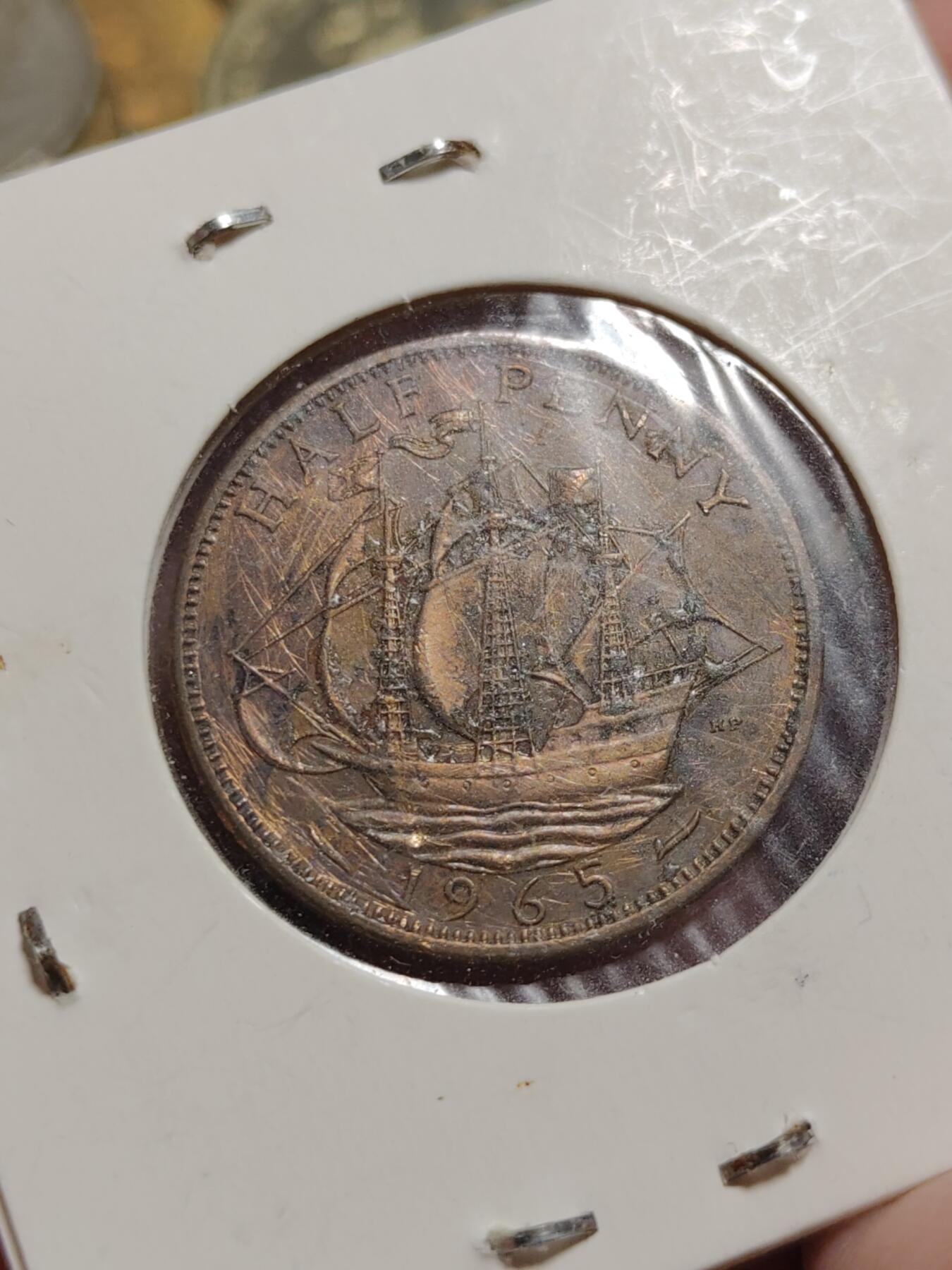 2026年第四十二场(总第二百一十一场）外国好品散币场(佣金3%) 纸夹币–英国🇬🇧1971年1/2便士，1978年1便士，1965年1/2便士共三枚