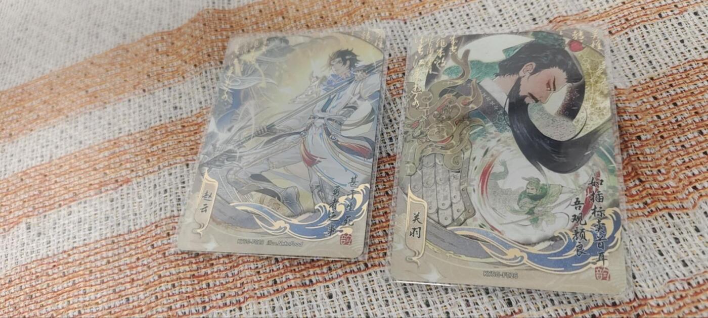 秋原瞳的小店第四十一期——盛夏的时光，即将如约而至 卡游三国流芳传韵热门二人组——关羽，赵云