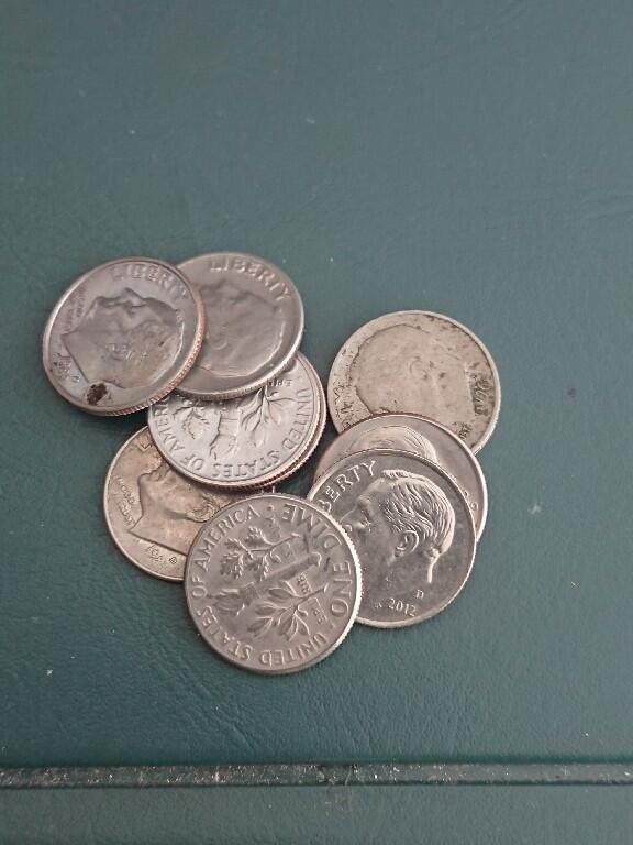 松南世界钱币——260408A 美国10美分硬币2