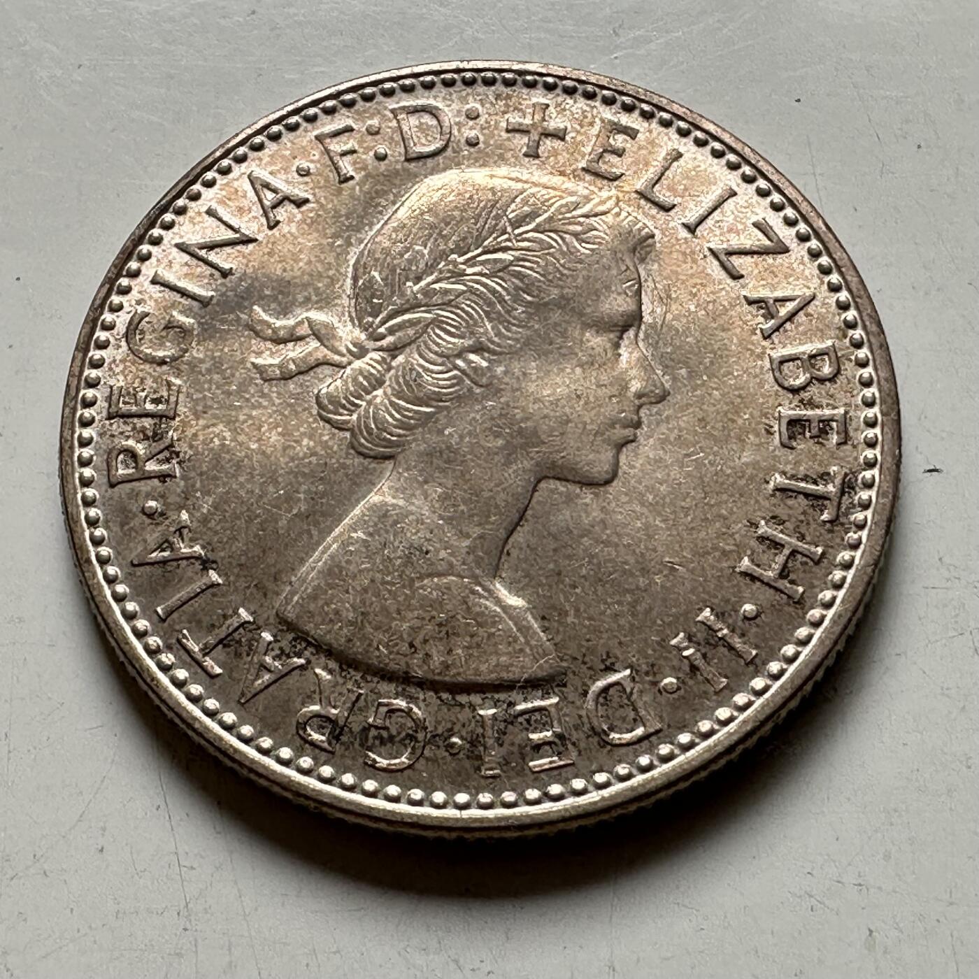 🌹外币初藏🌹🐯2026年第40场   每周二四六晚8️⃣点 世界钱币 澳大利亚 1963年 伊丽莎白二世 1弗罗林银币 11.31克-28.5毫米-50%银