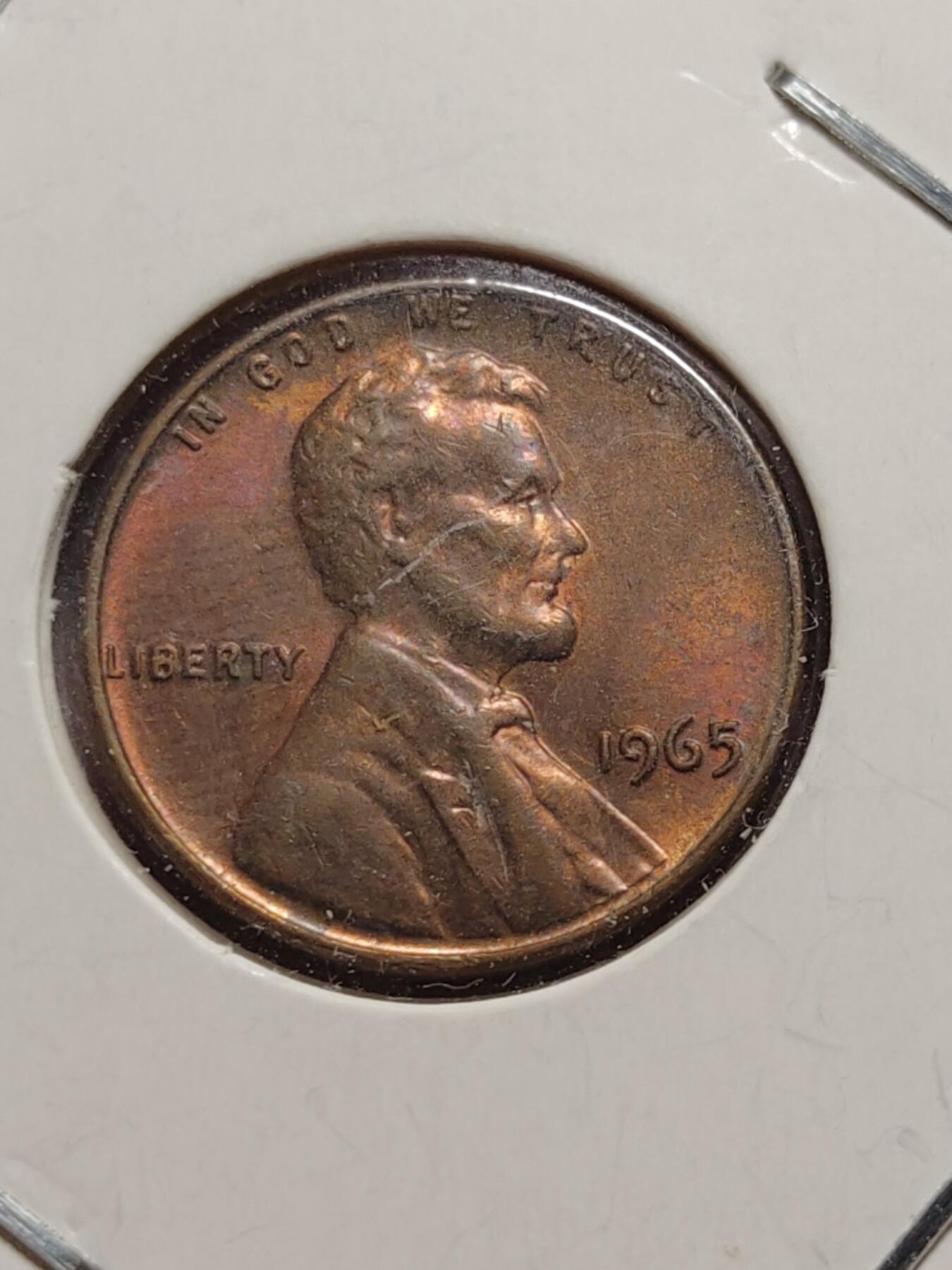 2026年第四十二场(总第二百一十一场）外国好品散币场(佣金3%) 纸夹币–美国🇺🇸1965年1分，1969年1分(D标丹佛造)共三枚