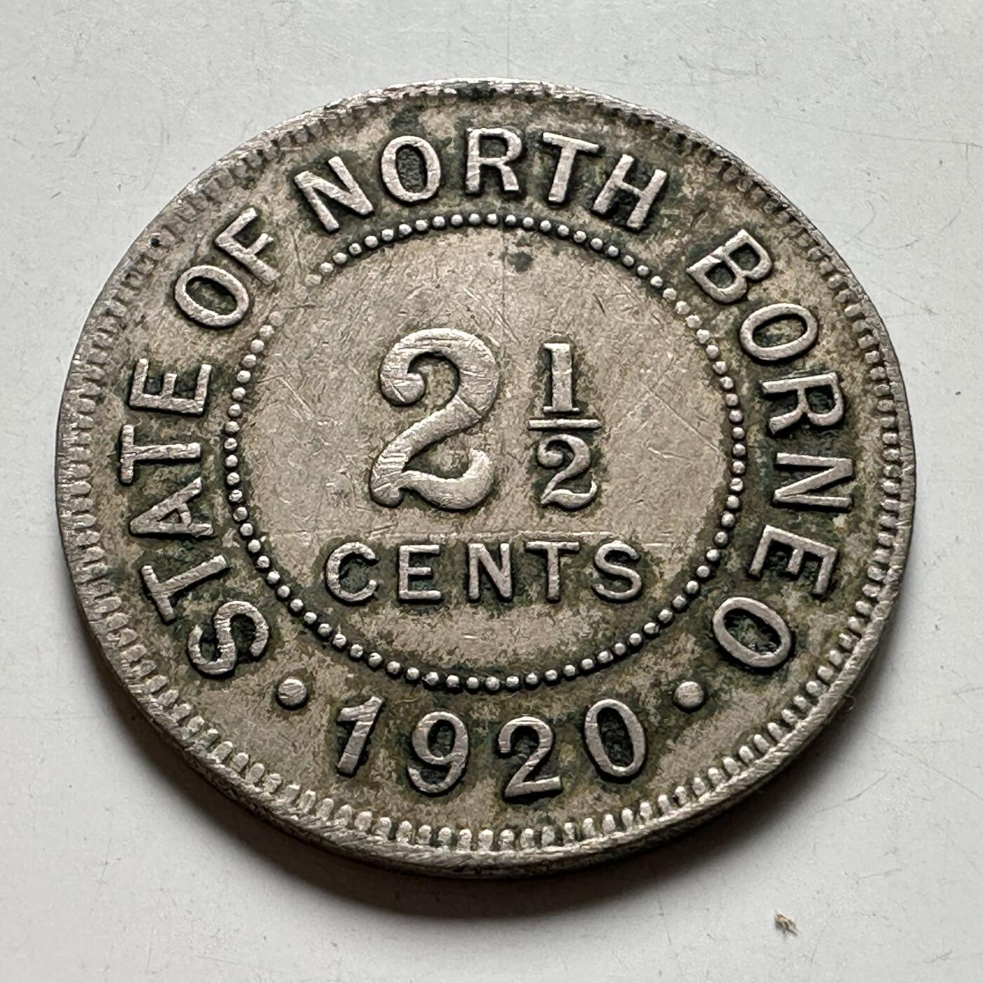 🌹外币初藏🌹🐯2026年第40场   每周二四六晚8️⃣点 世界钱币 英属北婆罗洲 1920年 2½分