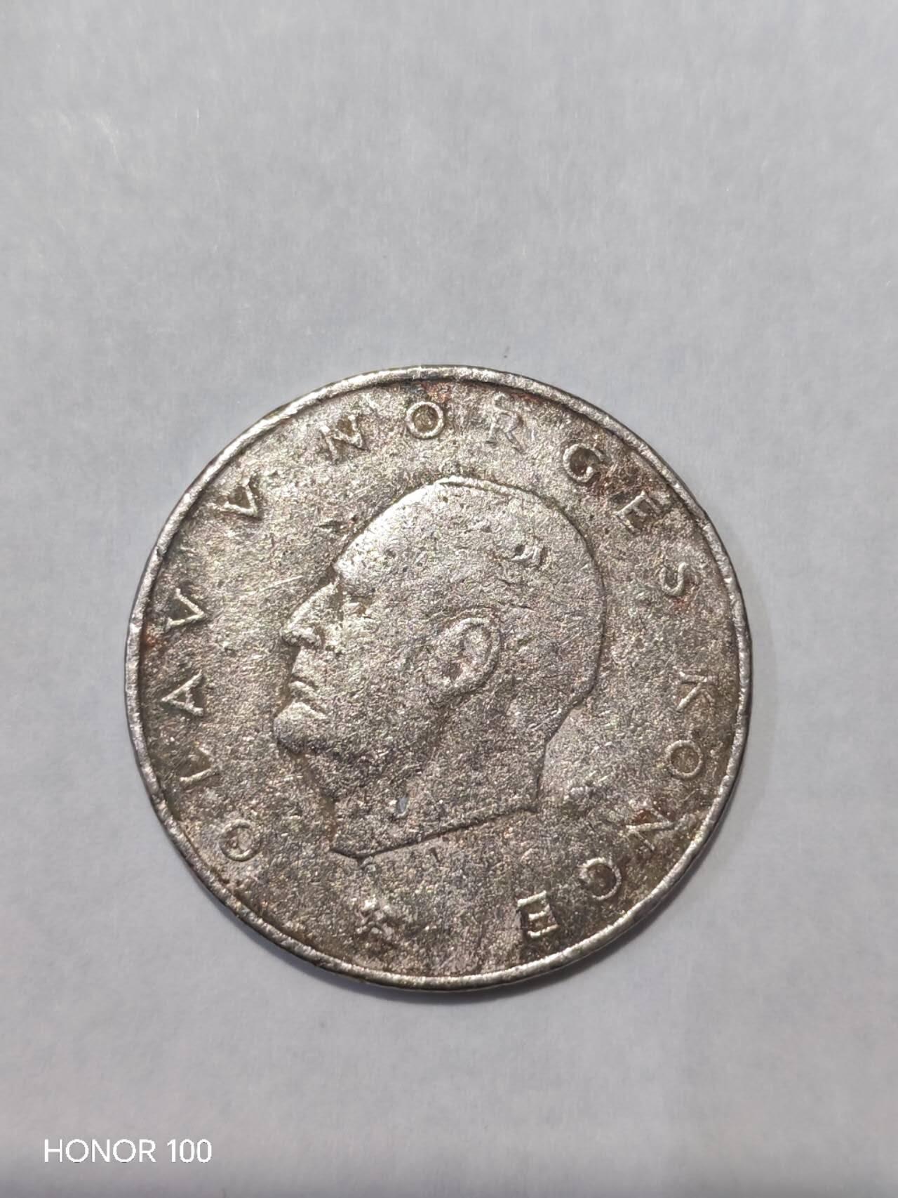 纪念章/纪念币 挪威（Norway）发行的5克朗铜镍合金流通硬币