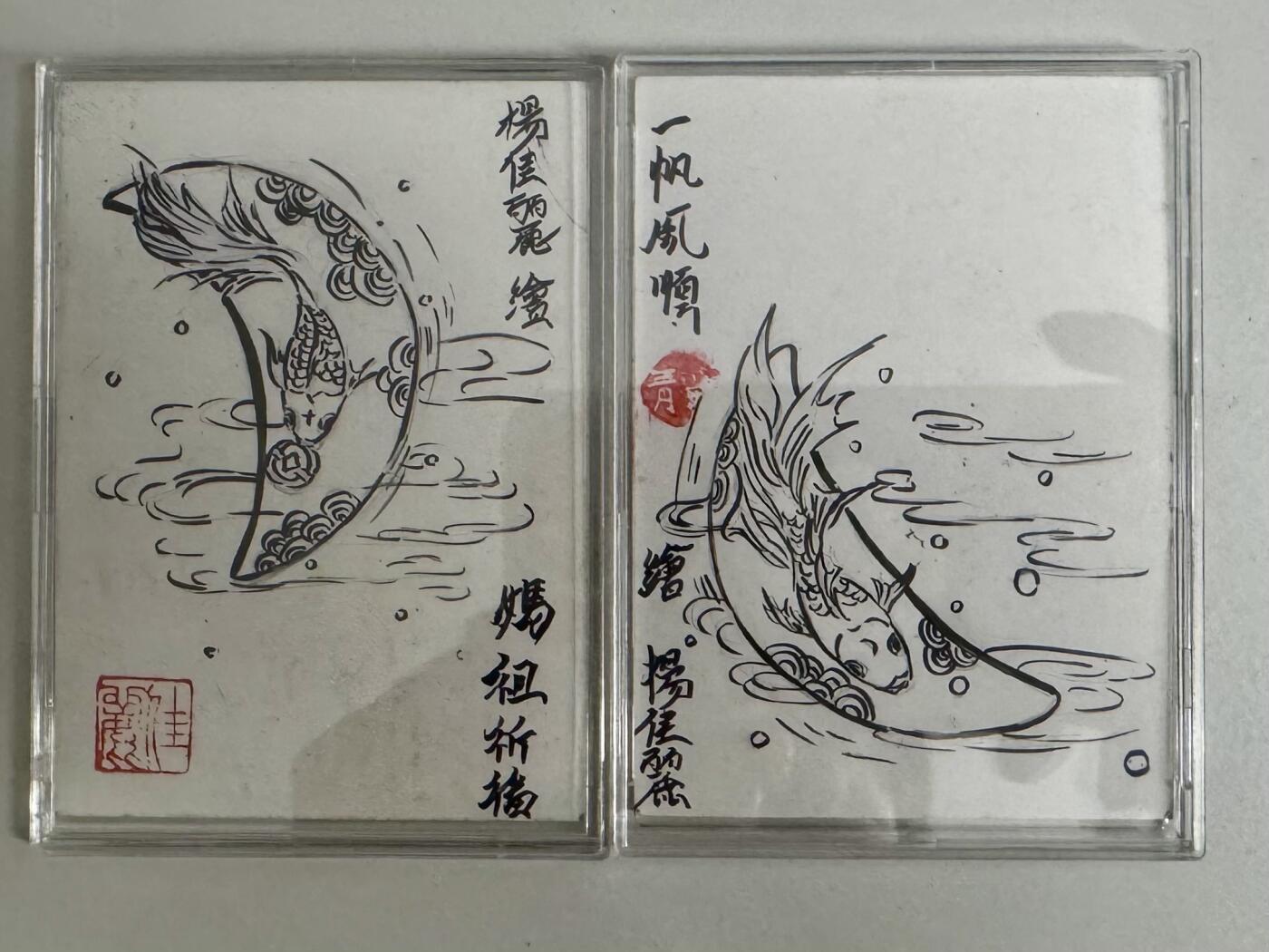 大麦马年第二场 杨佳丽老师手绘原稿双拼 妈祖祈福