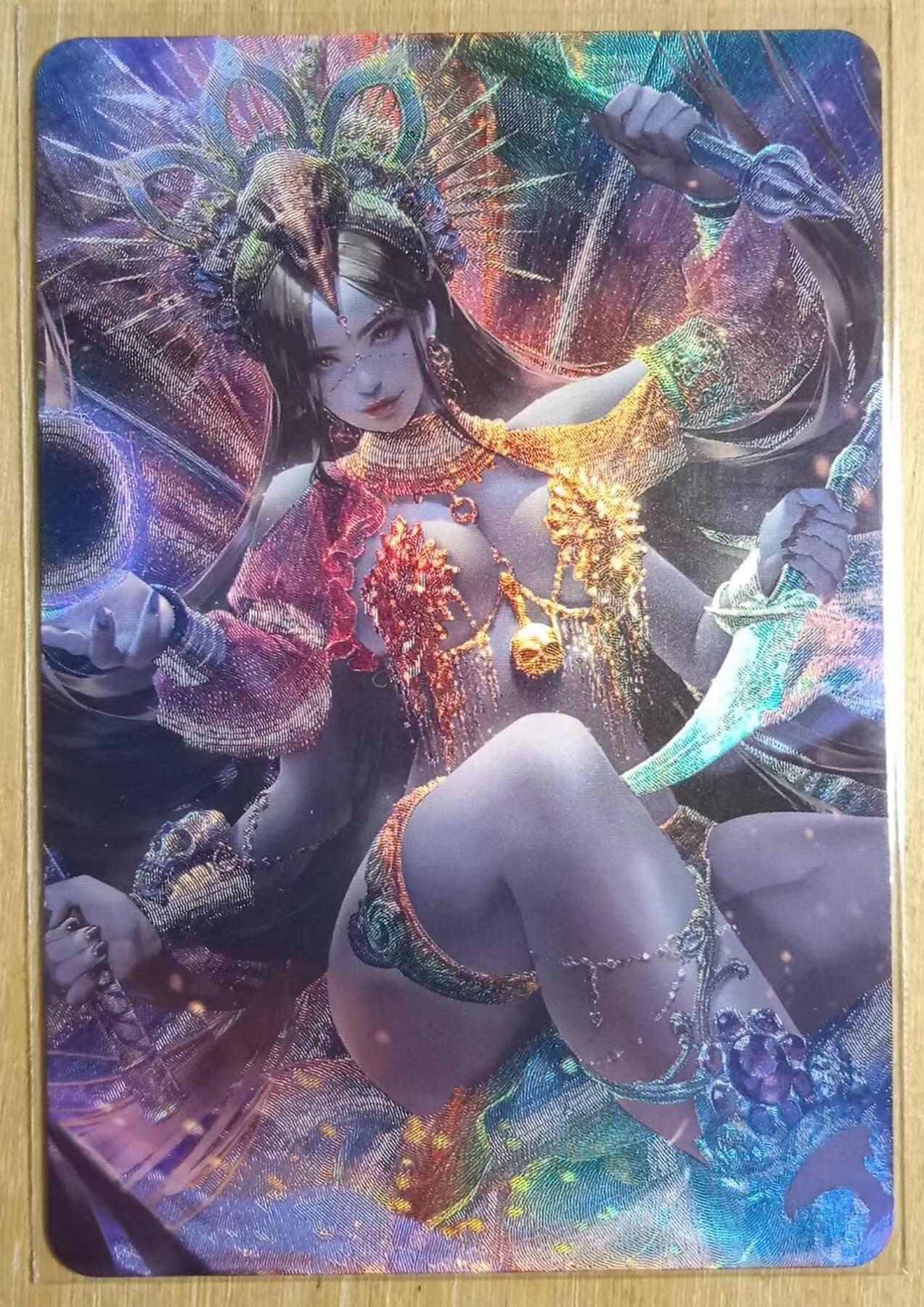 龙虎卡牌-八二场（满200元包邮，无佣金，每周六结拍，欢迎送拍） 折光彩闪 老郑卡牌 异域女神娘娘