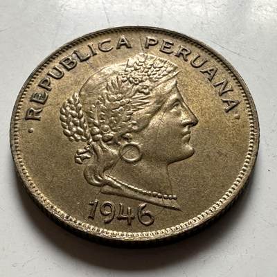 🌹外币初藏🌹🐯2026年第40场   每周二四六晚8️⃣点 世界钱币 - 秘鲁1946年20分