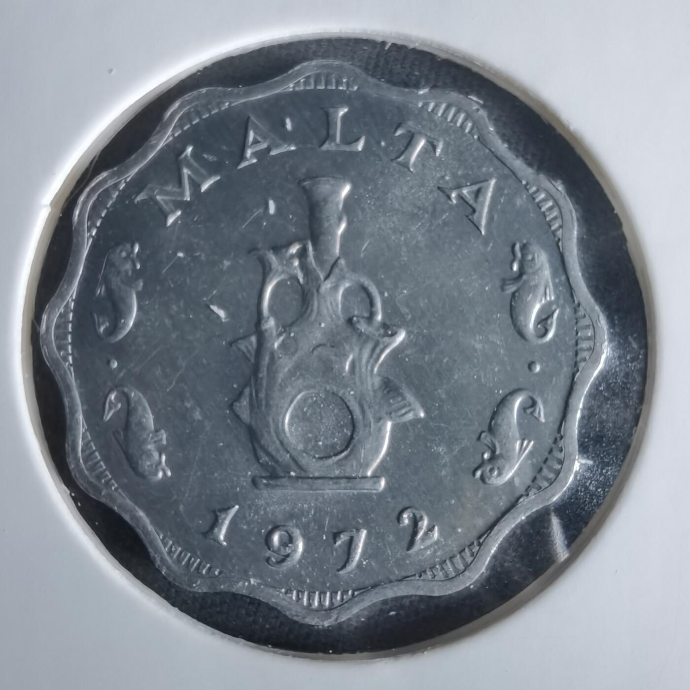 沼泽如烟--第1047场 马耳他1972年5米尔