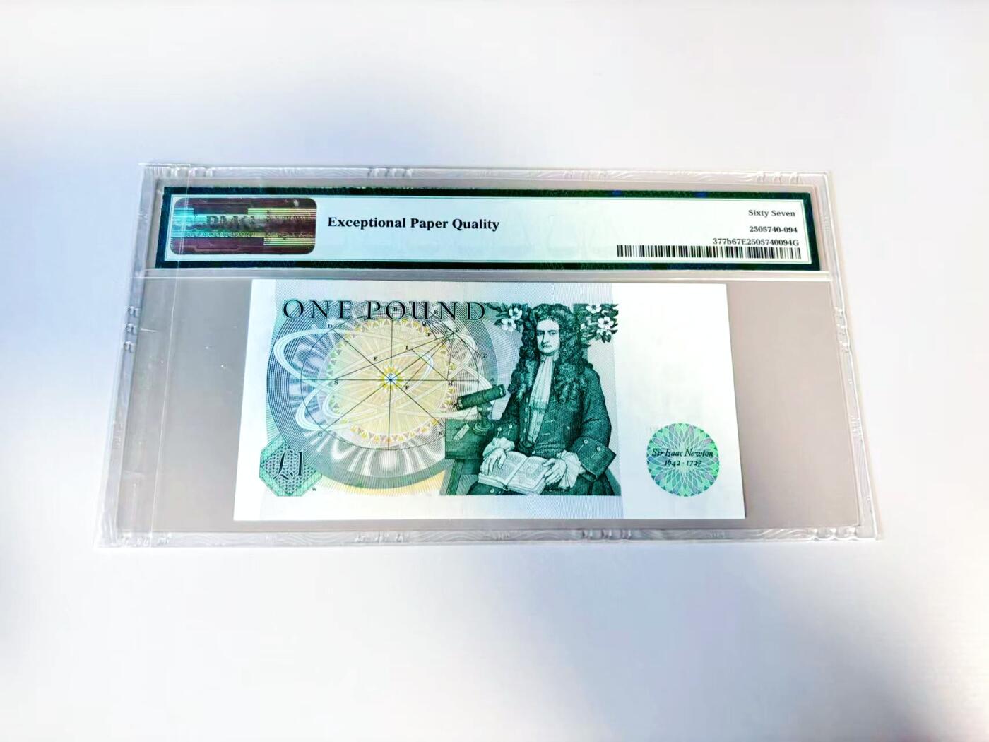 【Blue Auction】世界纸币精拍第807期——18级TOP拍卖/信誉/品质/专业/高效💫 英国C序列 1981-84年1镑 PMG67EPQ