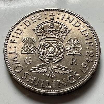 🌹外币初藏🌹🐯2026年第40场   每周二四六晚8️⃣点 世界钱币 - 英国1948年 2先令