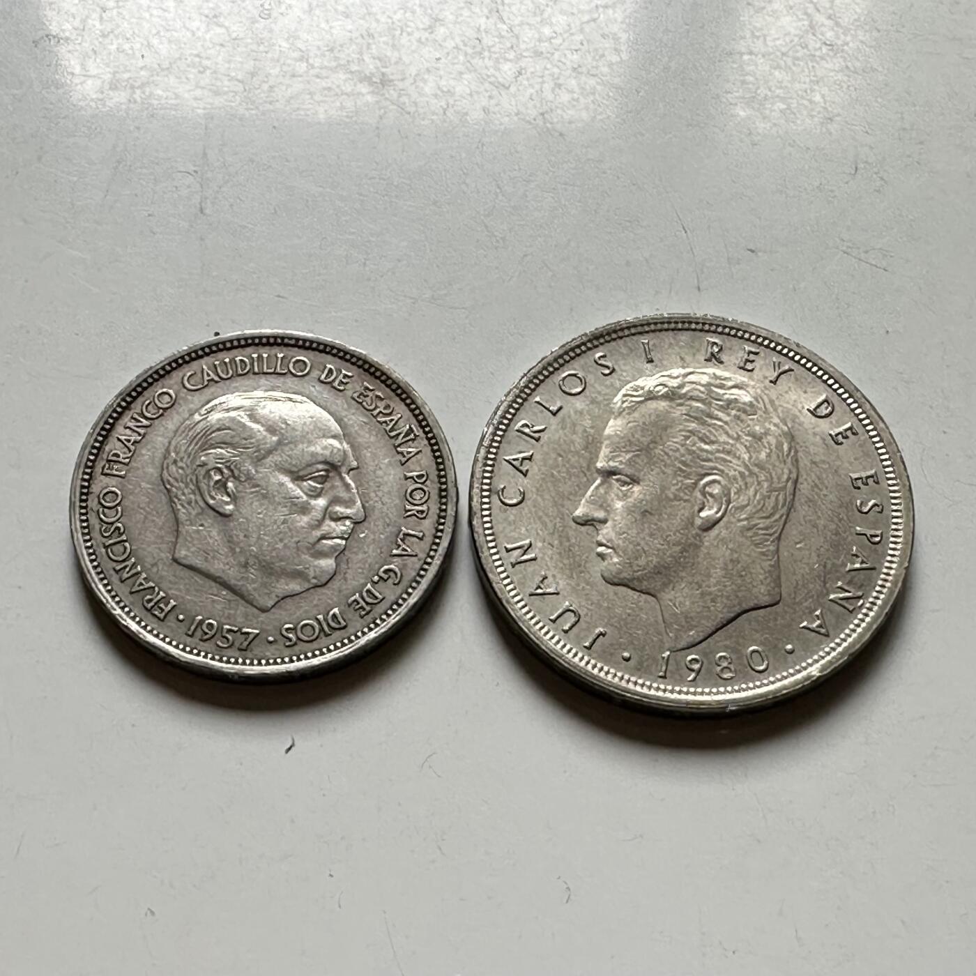 🌹外币初藏🌹🐯2026年第40场   每周二四六晚8️⃣点 世界钱币 西班牙两枚