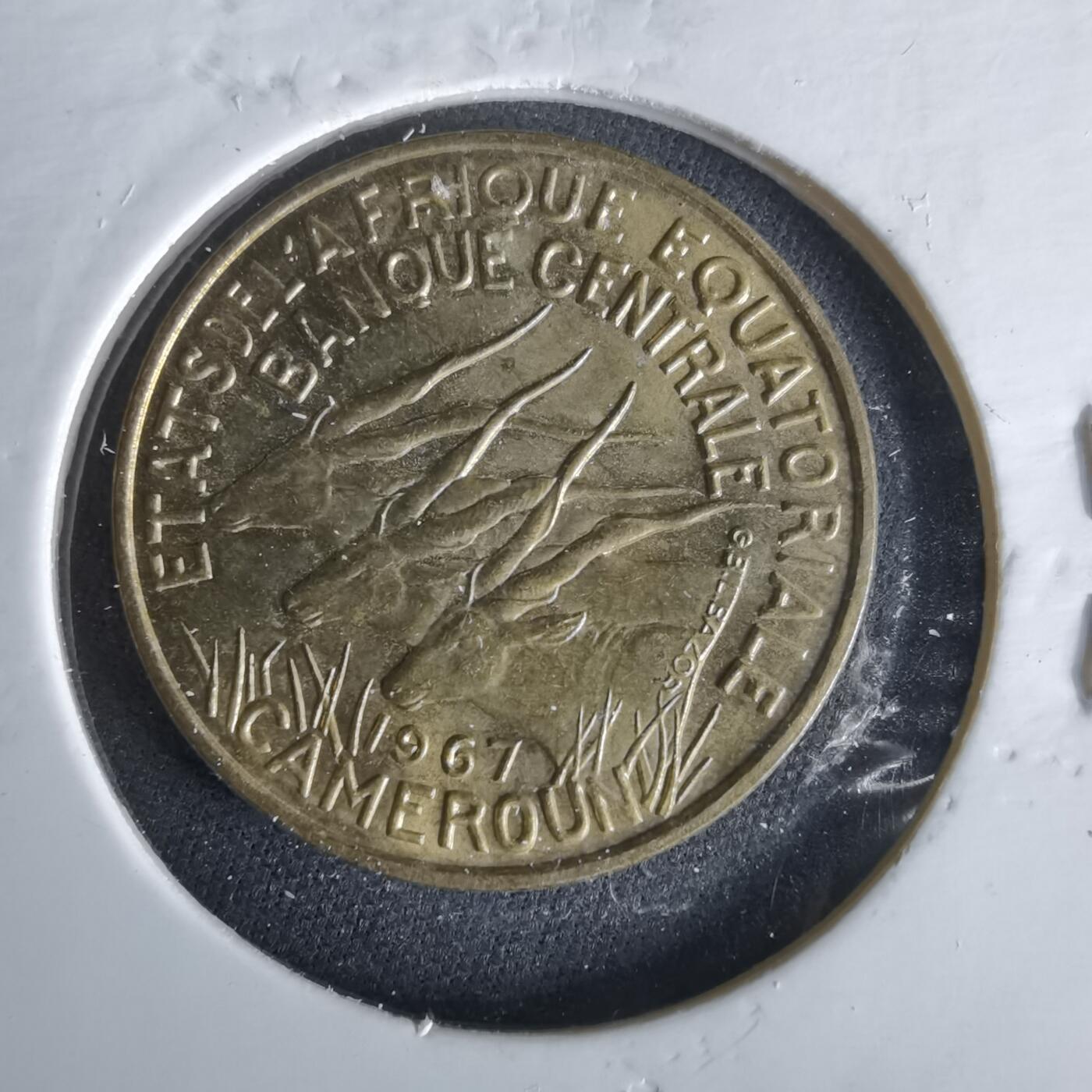 沼泽如烟--第1047场 喀麦隆1967年10法郎