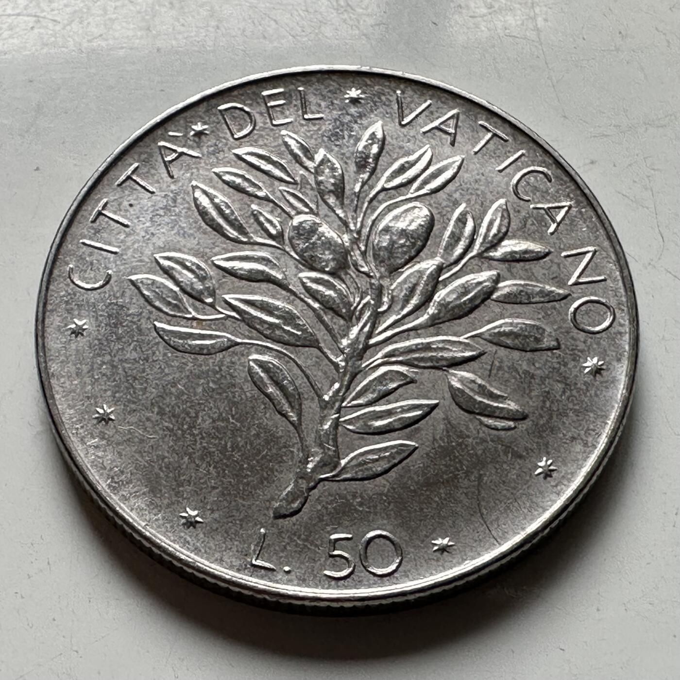 🌹外币初藏🌹🐯2026年第40场   每周二四六晚8️⃣点 世界钱币 梵蒂冈1972年50里拉