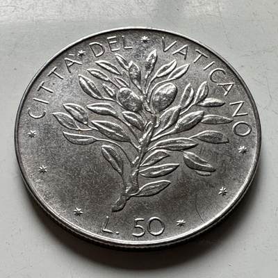 🌹外币初藏🌹🐯2026年第40场   每周二四六晚8️⃣点 世界钱币 - 梵蒂冈1972年50里拉