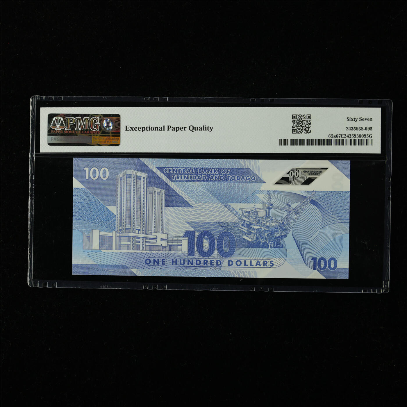 【亘邦集藏】第226期拍卖 2019年 特立尼达和多巴哥100元 PMG 67EPQ AU514181