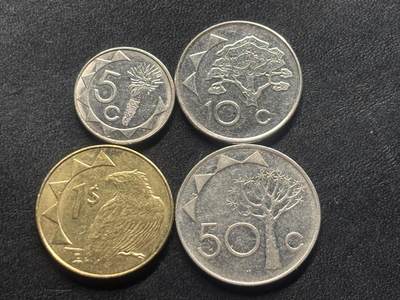 邮泉阁外国硬币限时拍卖第四十五场 （邮票在国外，请付邮费6元） - 纳米比亚4枚