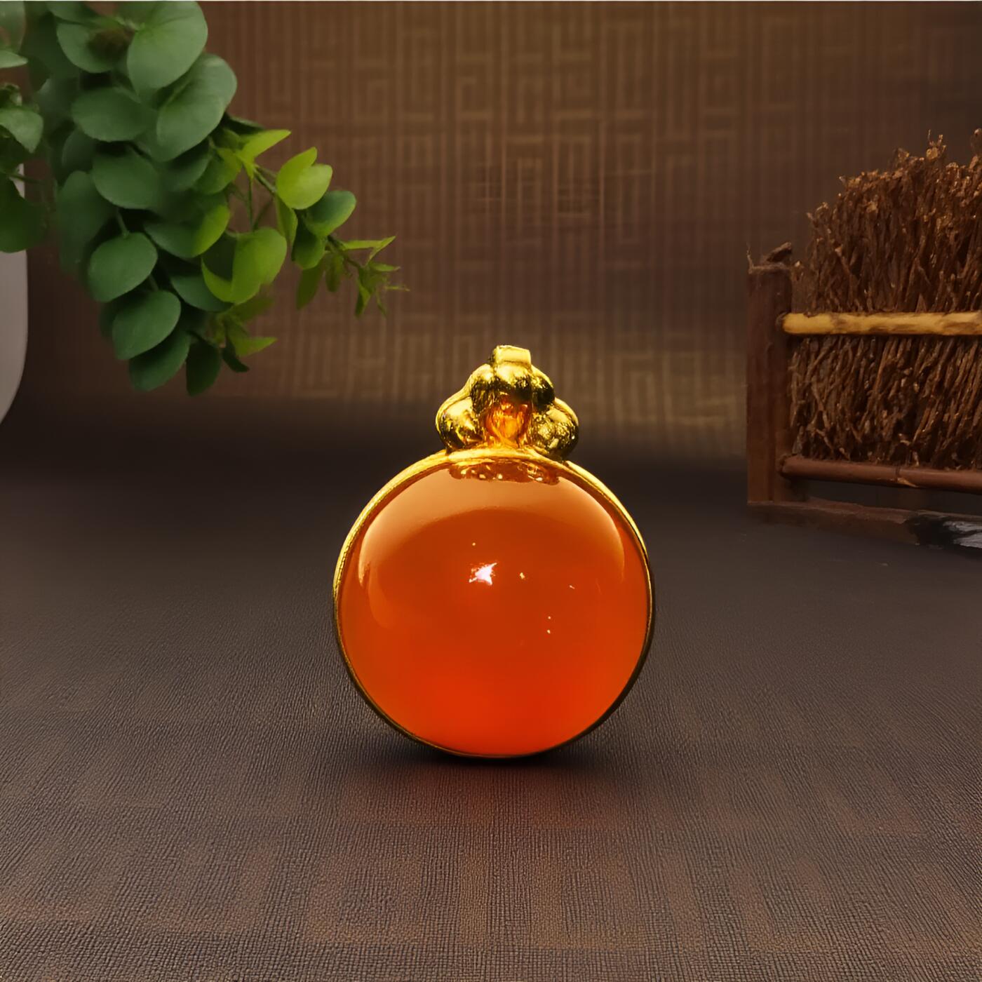 碧月说宝 君子怀瑾·当代和田玉清风专场(八) 高品 原矿18K金保山冰红吊坠