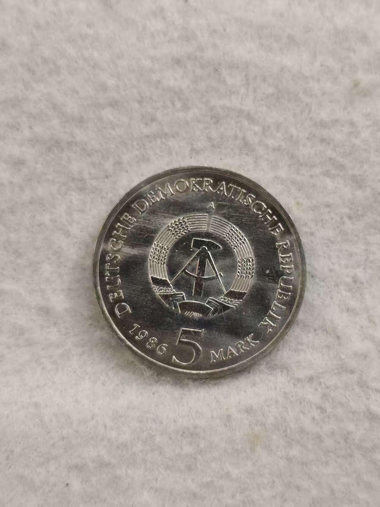 G&W世界散币，银币处理专场（第47场） 东德1986年5马克