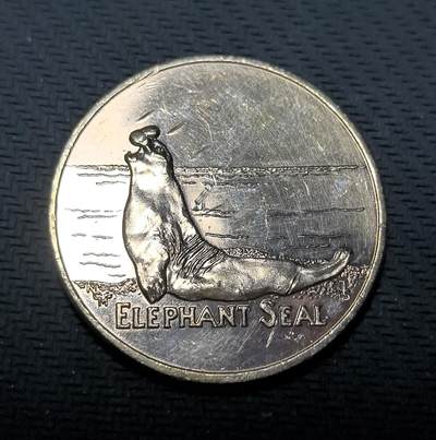 外国优质老铜币纪念币银币专场，周六晚上九点倒数截拍，满百包邮，周日发货,可寄存半年，喜欢朋友微信扫描二维码可直接参拍 - 加州象海豹纪念章