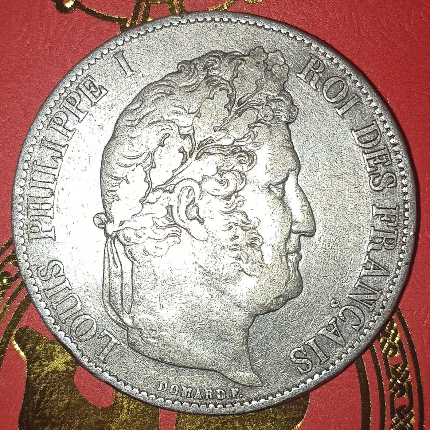 法兰西王国路易菲利普一世5法郎银币