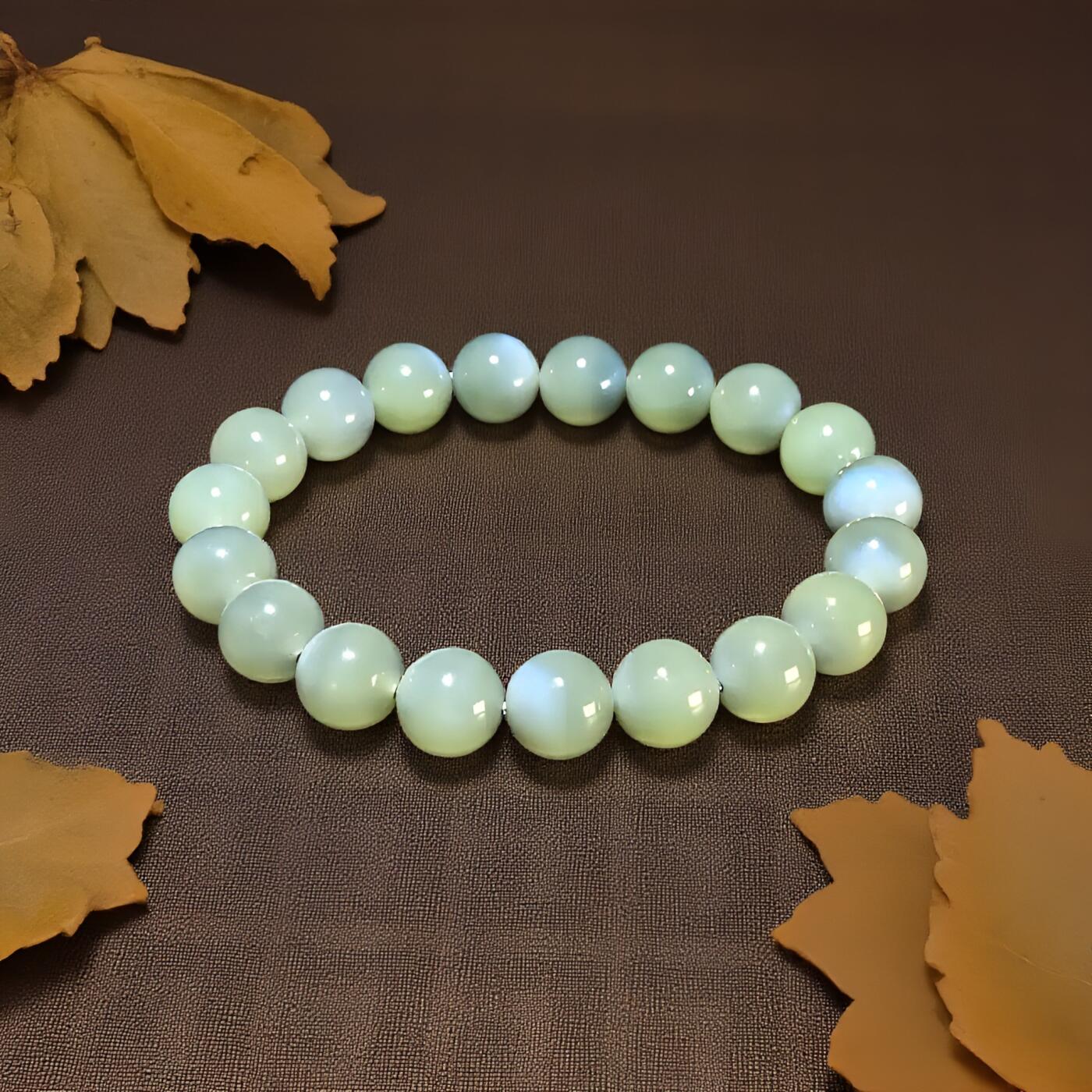 碧月说宝 君子怀瑾·当代和田玉清风专场(八) 和田玉蓝皮黄口料手串