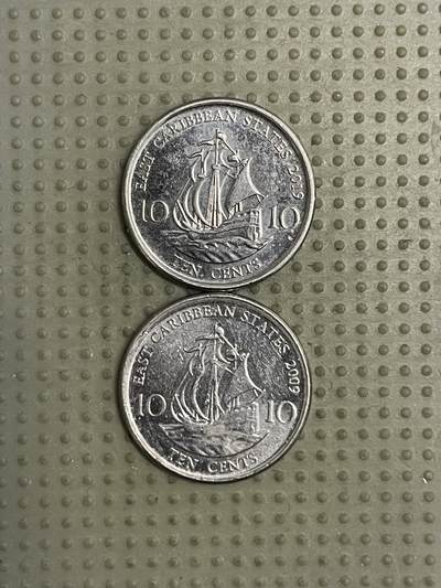 2026年第42场各国散币拍卖（总第192场） - 东加勒比10分2枚