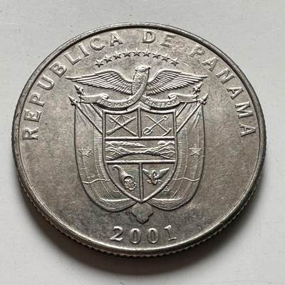 🌹外币初藏🌹🐯2026年第40场   每周二四六晚8️⃣点 世界钱币 - 巴拿马 2001年 1/4巴波亚 