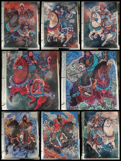 阳大大卡牌拍卖第109期（持续收拍品，周五晚上九点截拍，进群福利早知道） - 【A4粗闪】齐卡文化 冯涛三国 三国A4粗闪8张