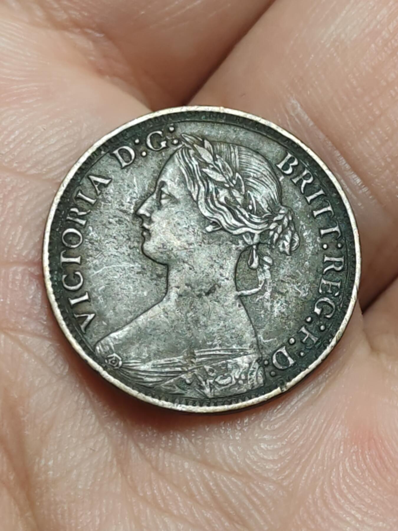 2026年第四十三场(总第二百一十二场）外国好品散币场(免佣金) 英国🇬🇧1873年1法新(维多利亚女王中年桂冠第一版，关门年)