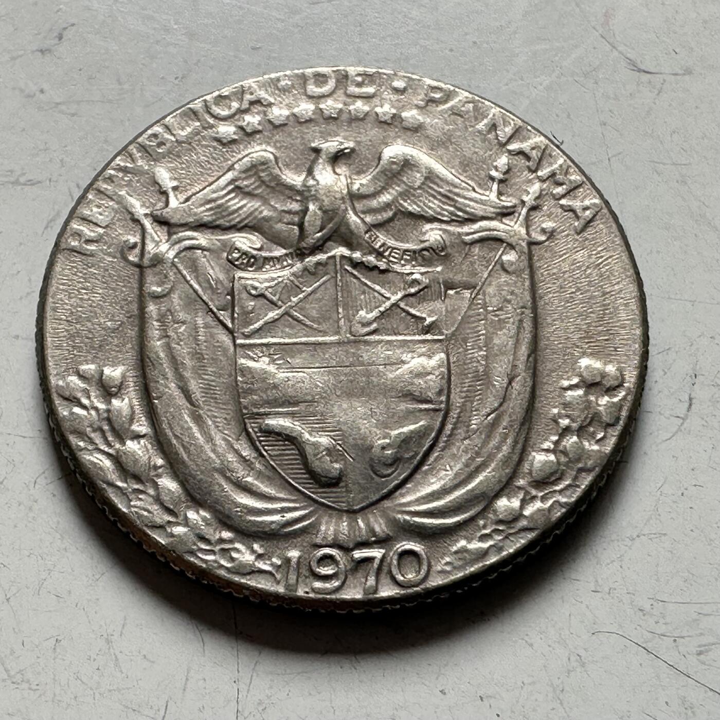 🌹外币初藏🌹🐯2026年第40场   每周二四六晚8️⃣点 世界钱币 巴拿马1970年1/10巴波亚