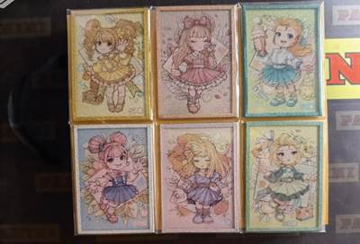 蜂潮卡牌  拍卖001期  小花瓣专场（4月10日  21点  截拍） - 小花瓣艺术文创  美好生活  小色纸  6张一套