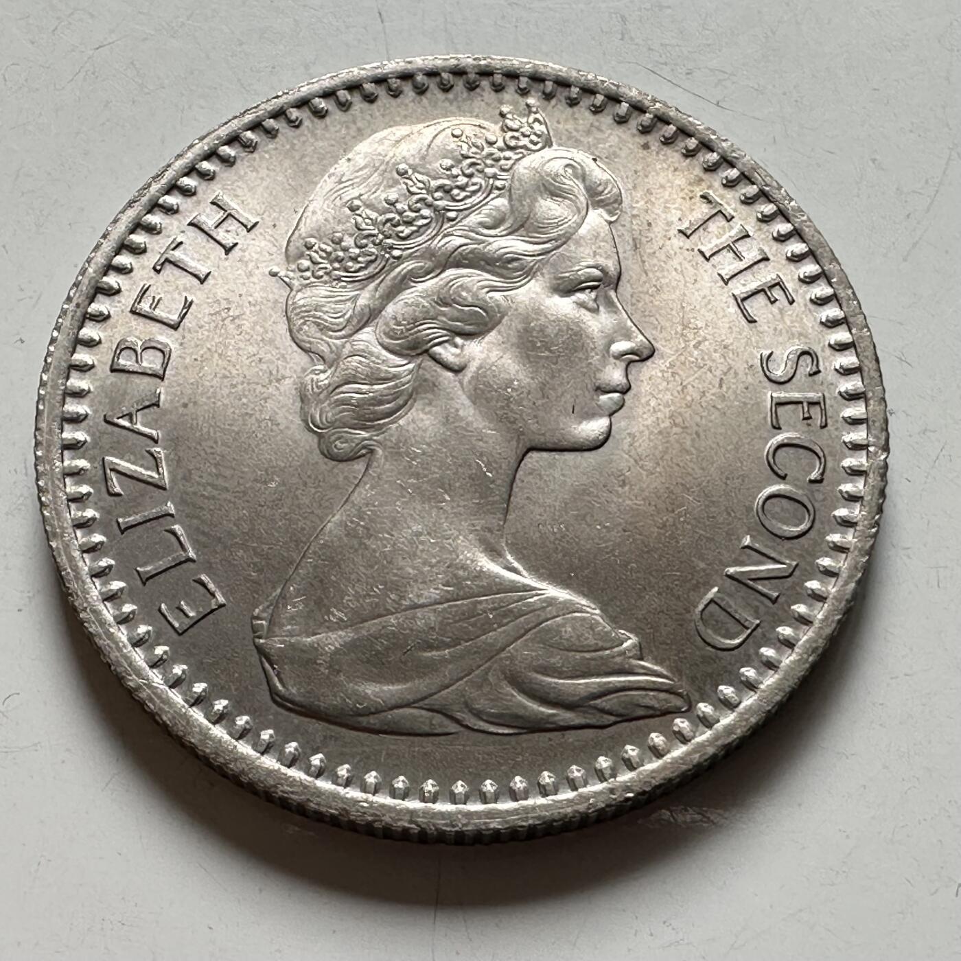 🌹外币初藏🌹🐯2026年第40场   每周二四六晚8️⃣点 世界钱币 罗得西亚 1964年 伊丽莎白二世 2先令6便士/25分 铜镍币 