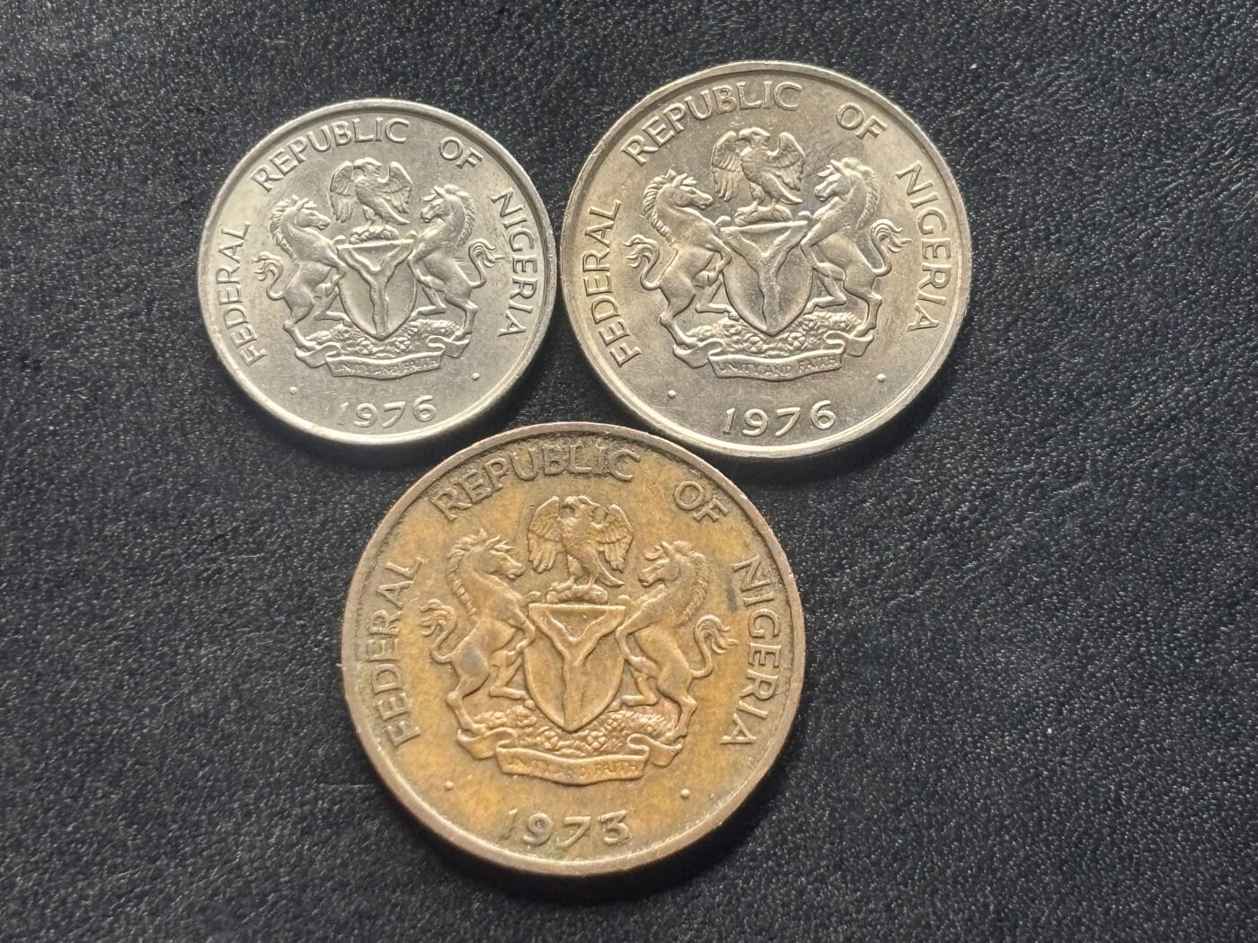 邮泉阁外国硬币限时拍卖第四十五场 （邮票在国外，请付邮费6元） 尼日利亚3枚