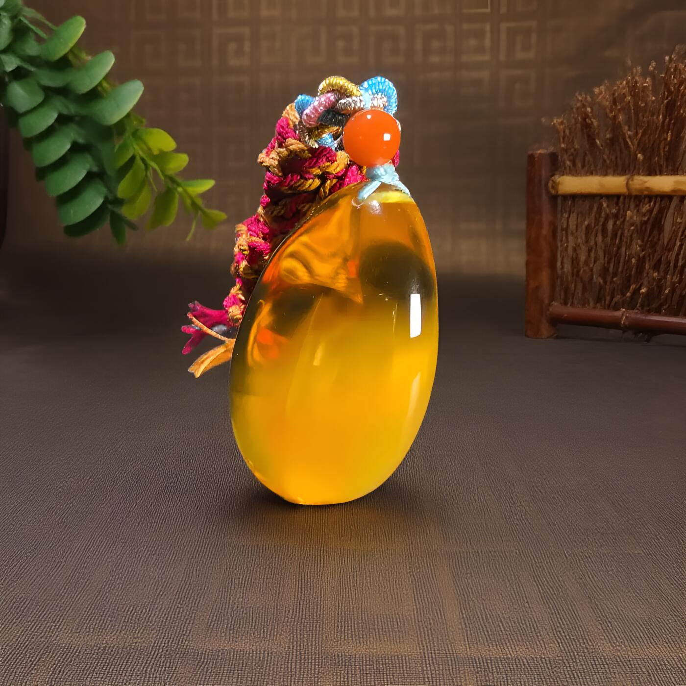 碧月说宝 君子怀瑾·当代和田玉清风专场(八) 金包蜜水滴蜜蜡吊坠