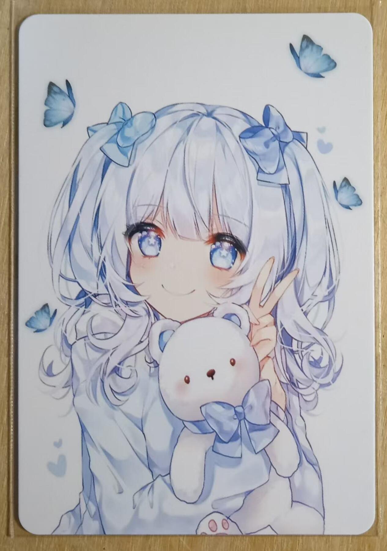 龙虎卡牌-八二场（满200元包邮，无佣金，每周六结拍，欢迎送拍） 折光彩闪 动漫美女卡牌 清纯学生妹妹