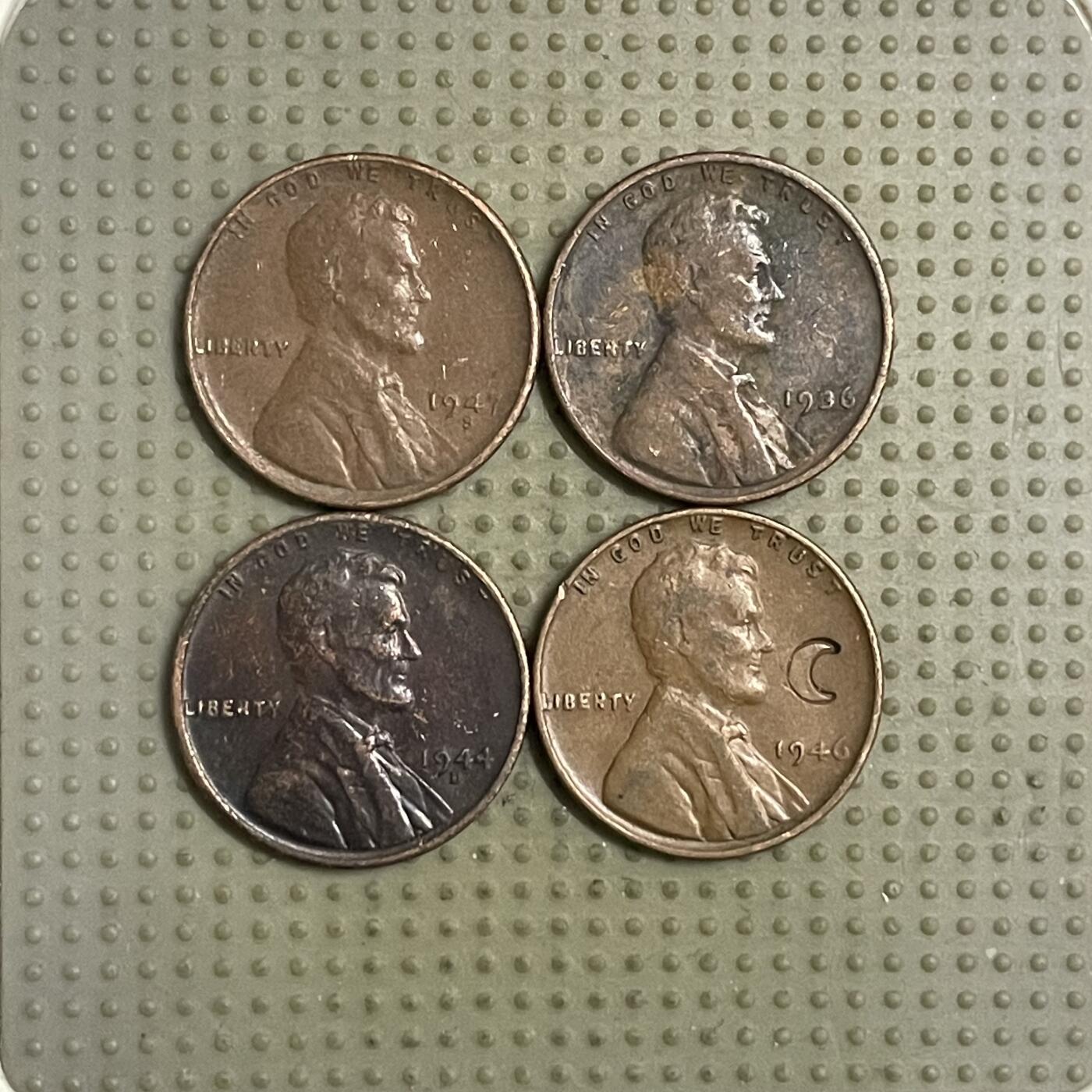 2026年第42场各国散币拍卖（总第192场） 美国麦穗1美分4枚