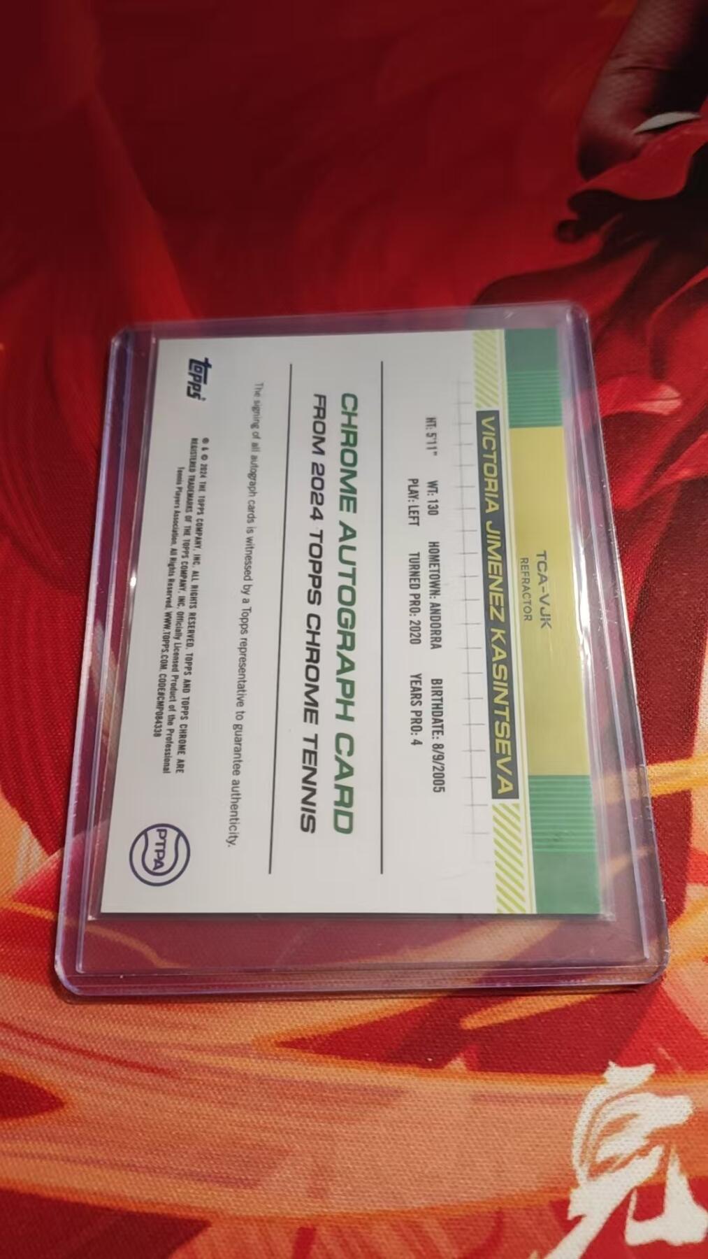 寸草不生 马年 第二期 2024 Topps Chrome 网球TC Toby Kodat 新秀RC 托比-科达特 签字