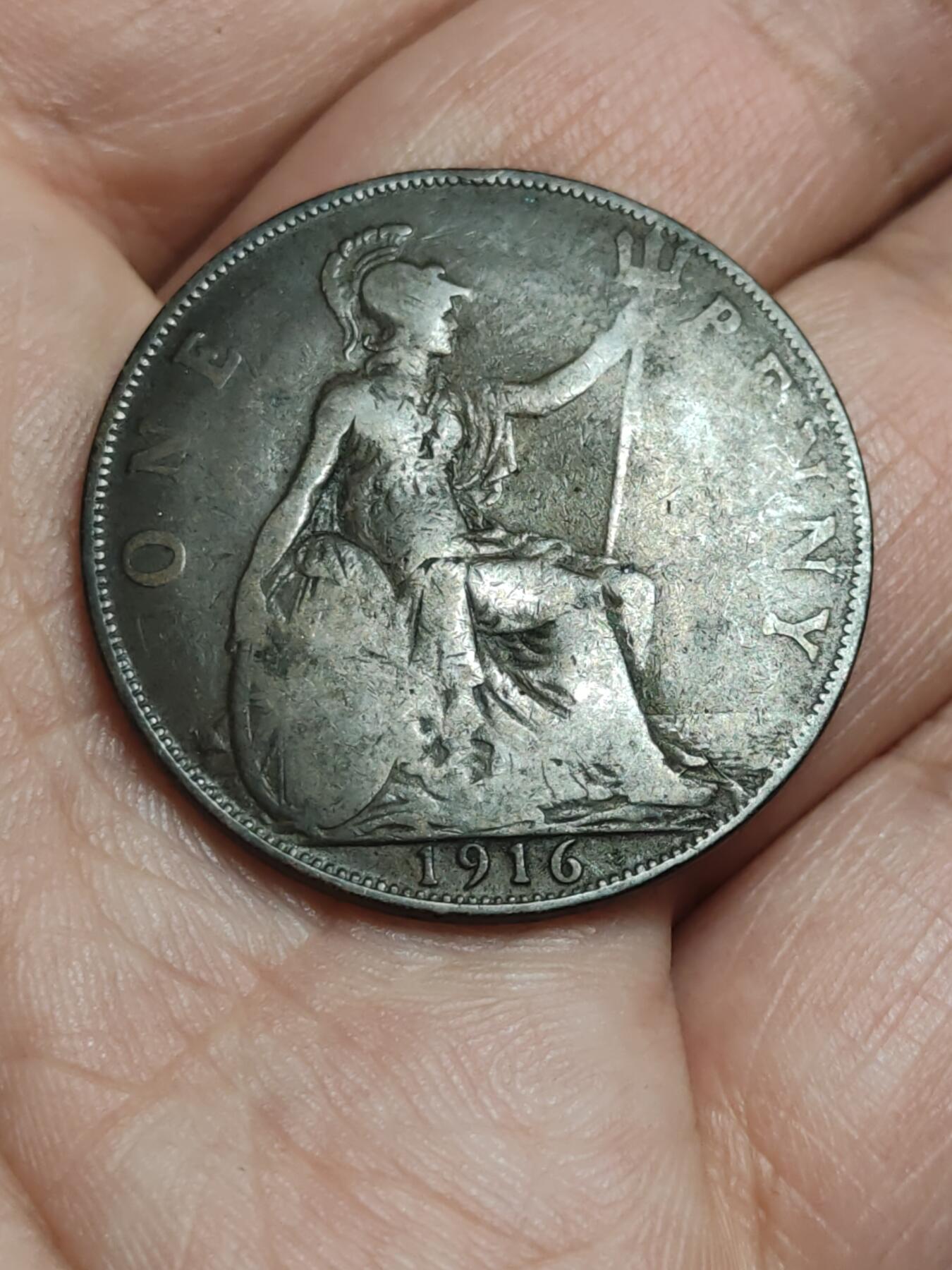 2026年第四十三场(总第二百一十二场）外国好品散币场(免佣金) 英国🇬🇧1916年1便士(乔治五世第一版)