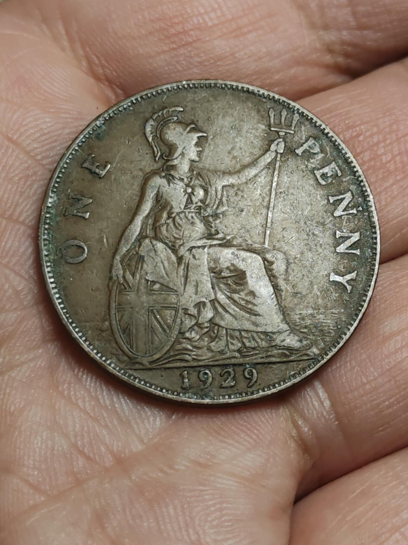 2026年第四十三场(总第二百一十二场）外国好品散币场(免佣金) 英国🇬🇧1929年1便士(乔治五世第三版)